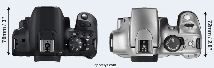 Compare 850D versus Rebel top