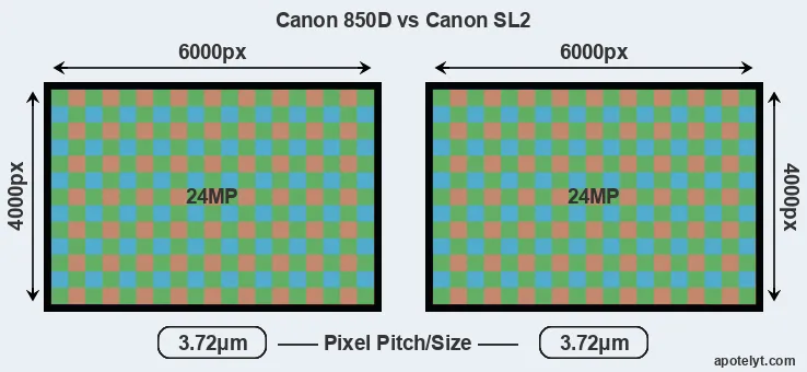 850D versus SL2 MP