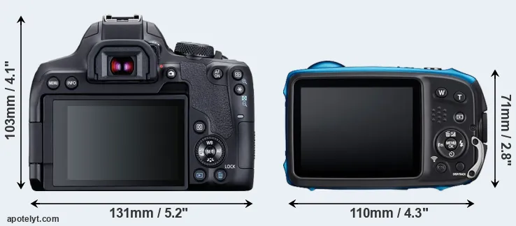 Comparison 850D or XP140 rear
