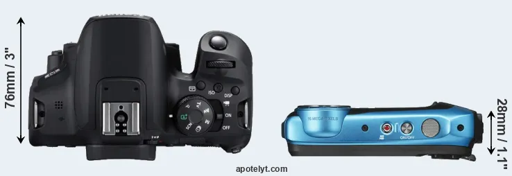 Compare 850D versus XP140 top