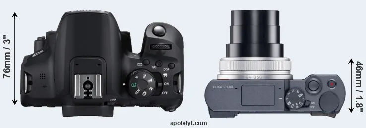 Compare 850D versus C-LUX top