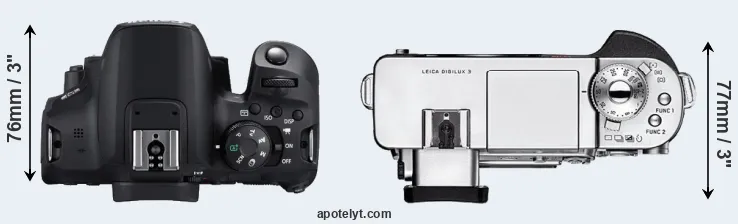 Compare 850D versus Digilux 3 top