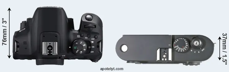 Compare 850D versus M8 top