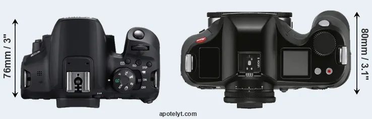 Compare 850D versus S3 top