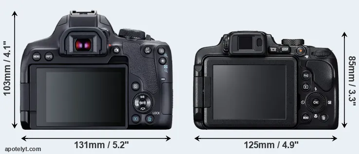Comparison 850D or B700 rear