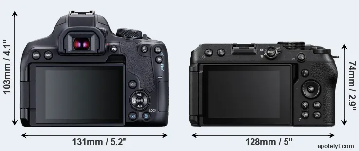 Comparison 850D or Z30 rear