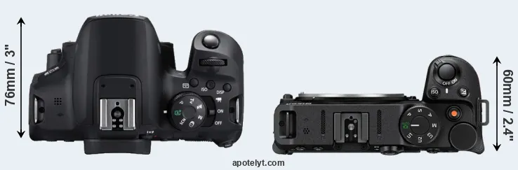 Compare 850D versus Z30 top