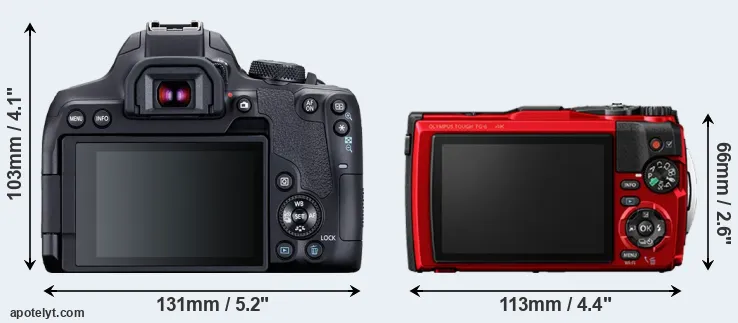 Comparison 850D or TG-6 rear