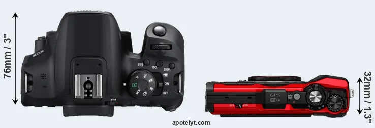 Compare 850D versus TG-6 top