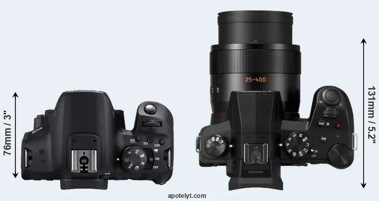 Compare 850D versus FZ1000 II top