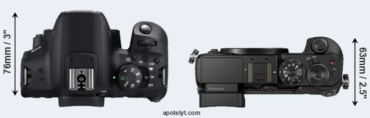 Compare 850D versus GX8 top