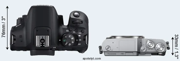Compare 850D versus GX800 top