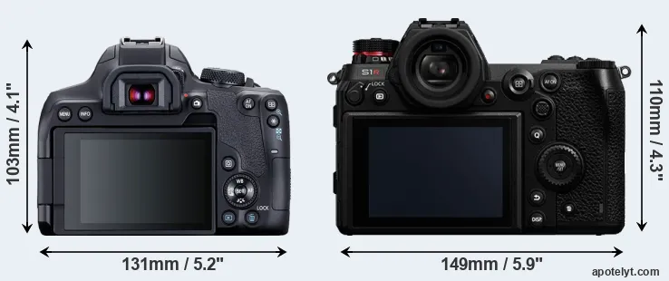 Comparison 850D or S1R rear