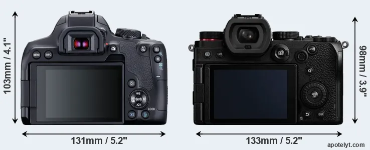 Comparison 850D or S5 rear