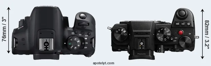 Compare 850D versus S5 top