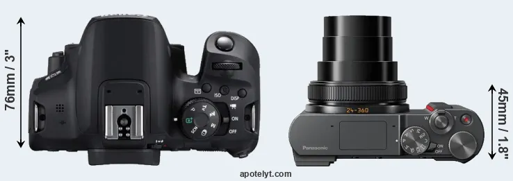 Compare 850D versus TZ200 top