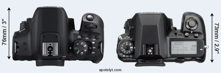 Compare 850D versus K-5 II top