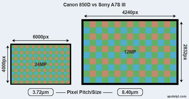 850D versus A7S III MP