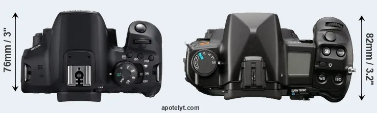 Compare 850D versus A900 top