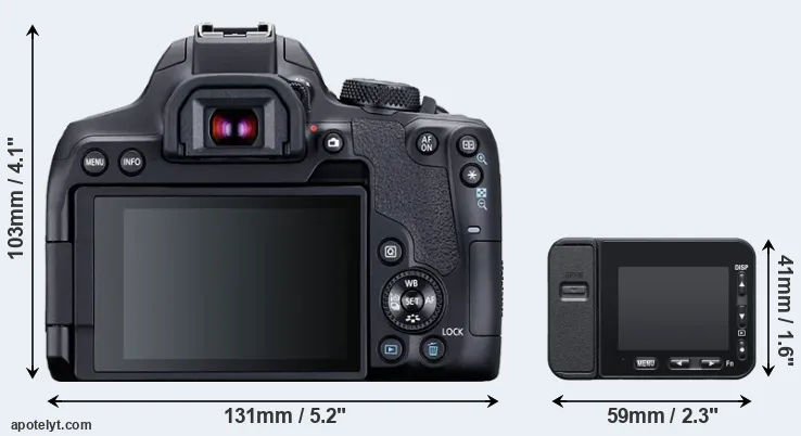 Comparison 850D or RX0 II rear