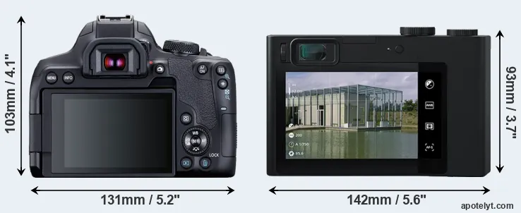 Comparison 850D or ZX1 rear