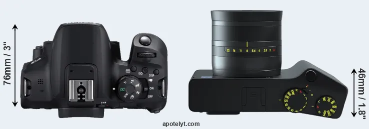 Compare 850D versus ZX1 top