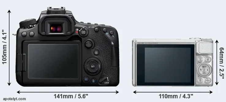 Comparison 90D or SX730 rear