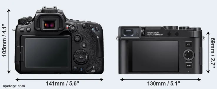 Comparison 90D or D-LUX 8 rear