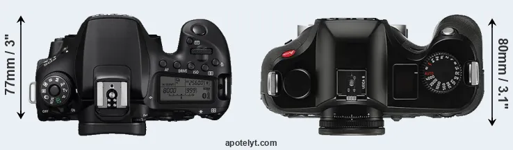 Compare 90D versus S Typ 006 top