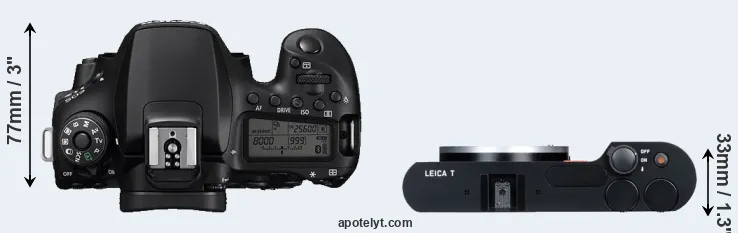 Compare 90D versus T Typ 701 top