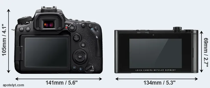 Comparison 90D or TL2 rear