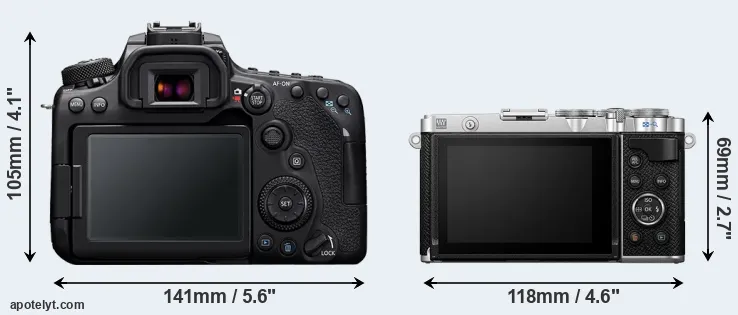 Comparison 90D or E-P7 rear
