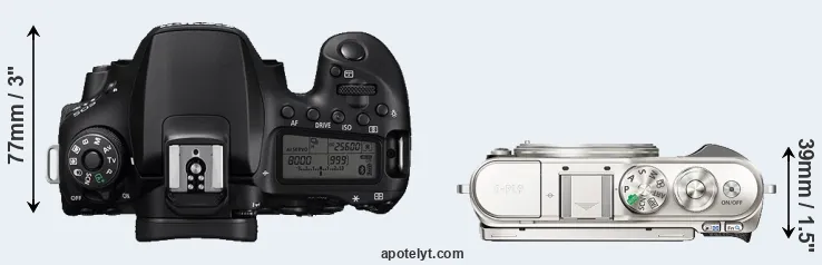Compare 90D versus E-PL9 top