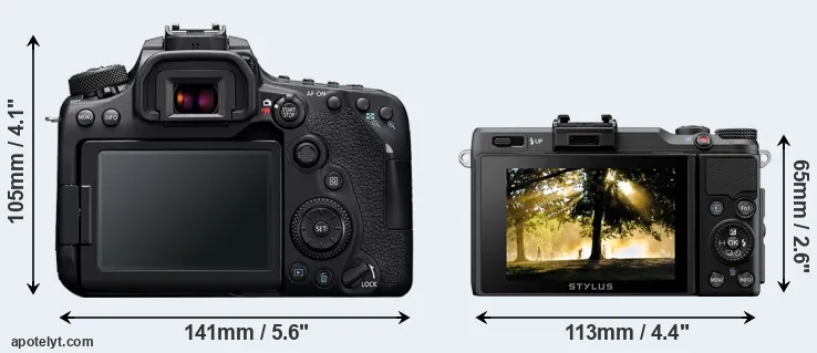 Comparison 90D or XZ-2 rear