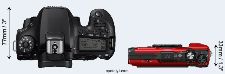 Compare 90D versus TG-7 top