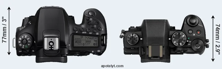 Compare 90D versus G80 top