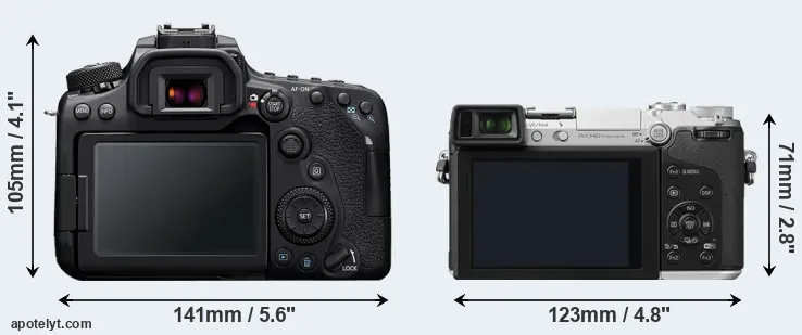 Comparison 90D or GX7 rear