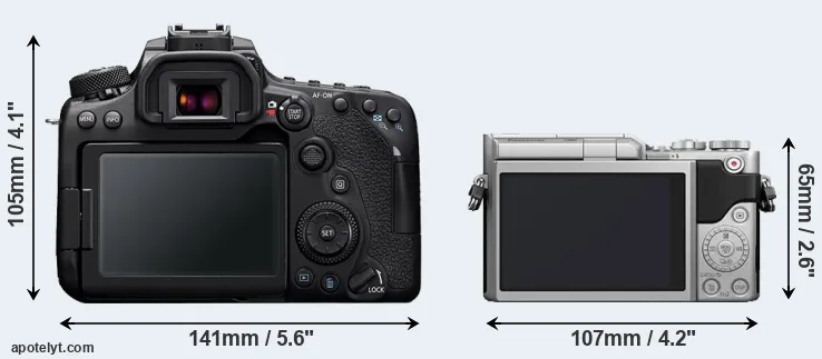 Comparison 90D or GX800 rear