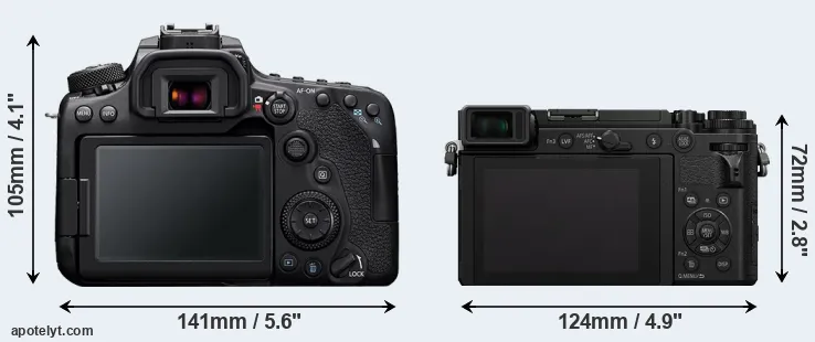 Comparison 90D or GX9 rear