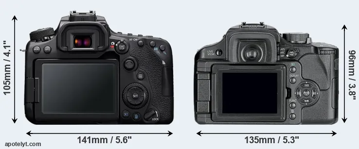 Comparison 90D or L10 rear