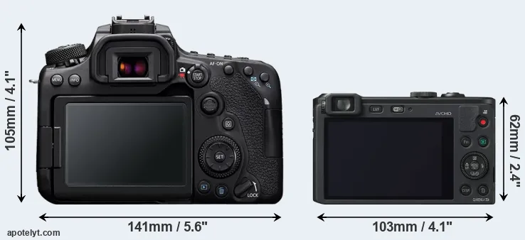 Comparison 90D or LF1 rear