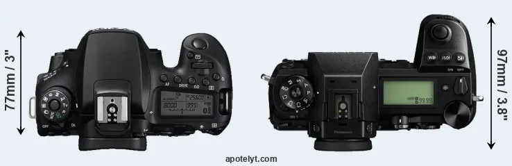 Compare 90D versus S1 top