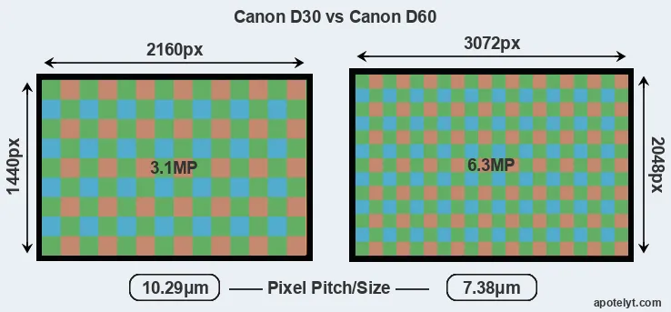 D30 versus D60 MP