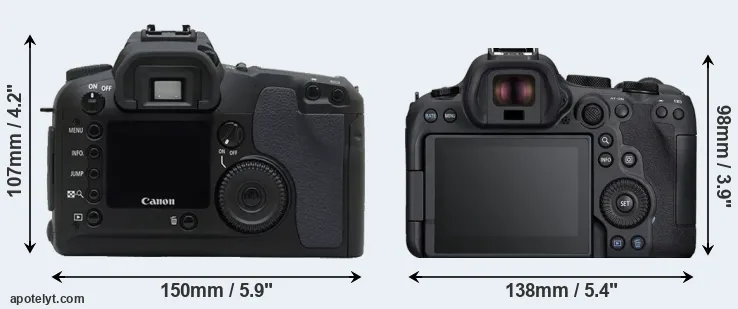 Comparison D30 or R6 Mark II rear