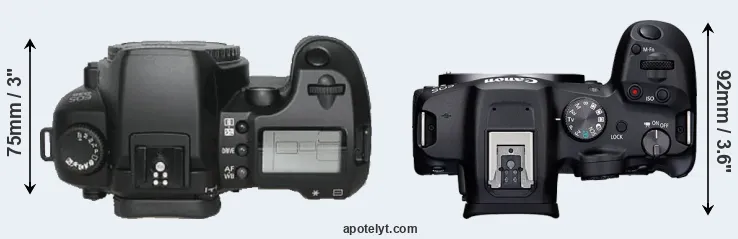 Compare D30 versus R7 top