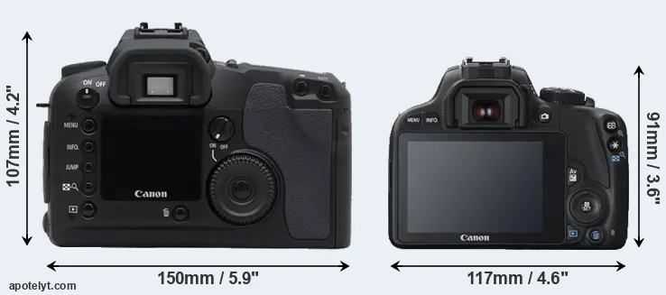 Comparison D30 or SL1 rear