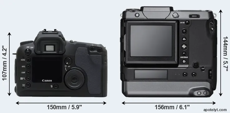Comparison D30 or GFX 100 rear