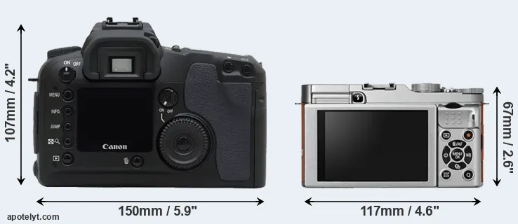 Comparison D30 or X-A2 rear