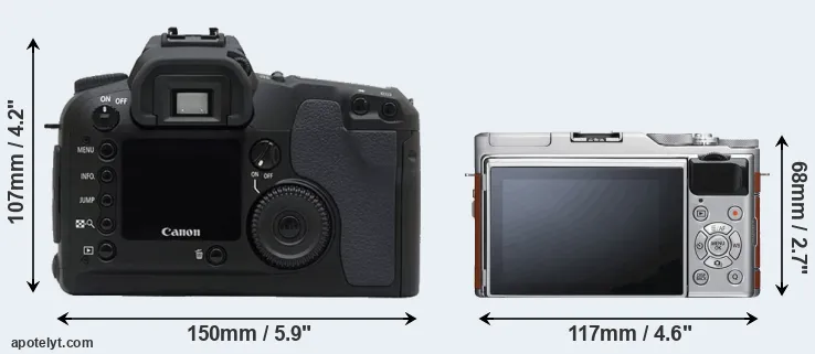 Comparison D30 or X-A5 rear