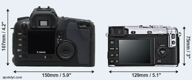 Comparison D30 or X-E1 rear